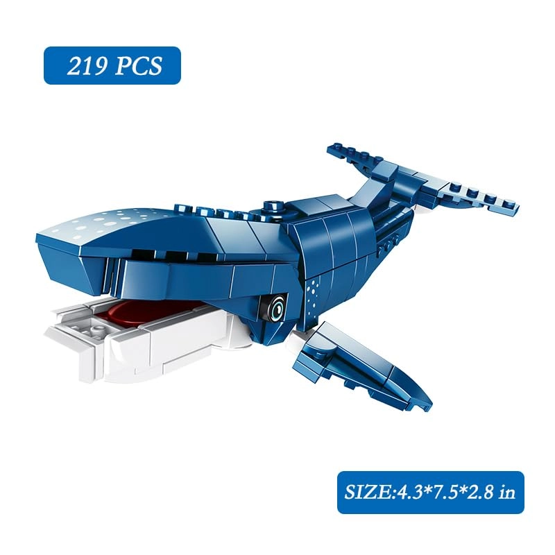 Sea Creatures Building Toy - Blue Whale 219 pcs