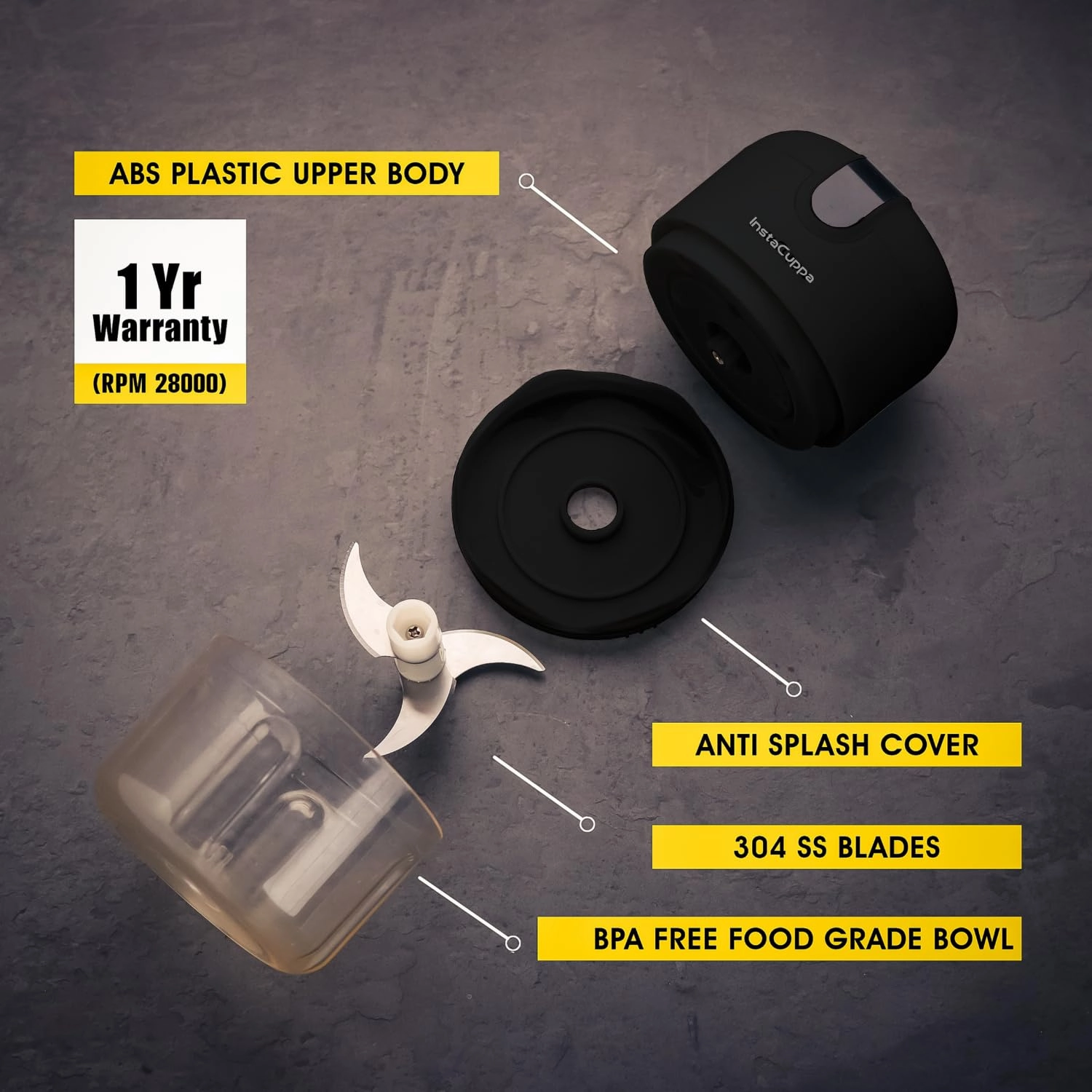 Mini Electric Chopper - 250 ML USB-C