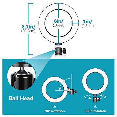 USB Ring Light - 6-inch