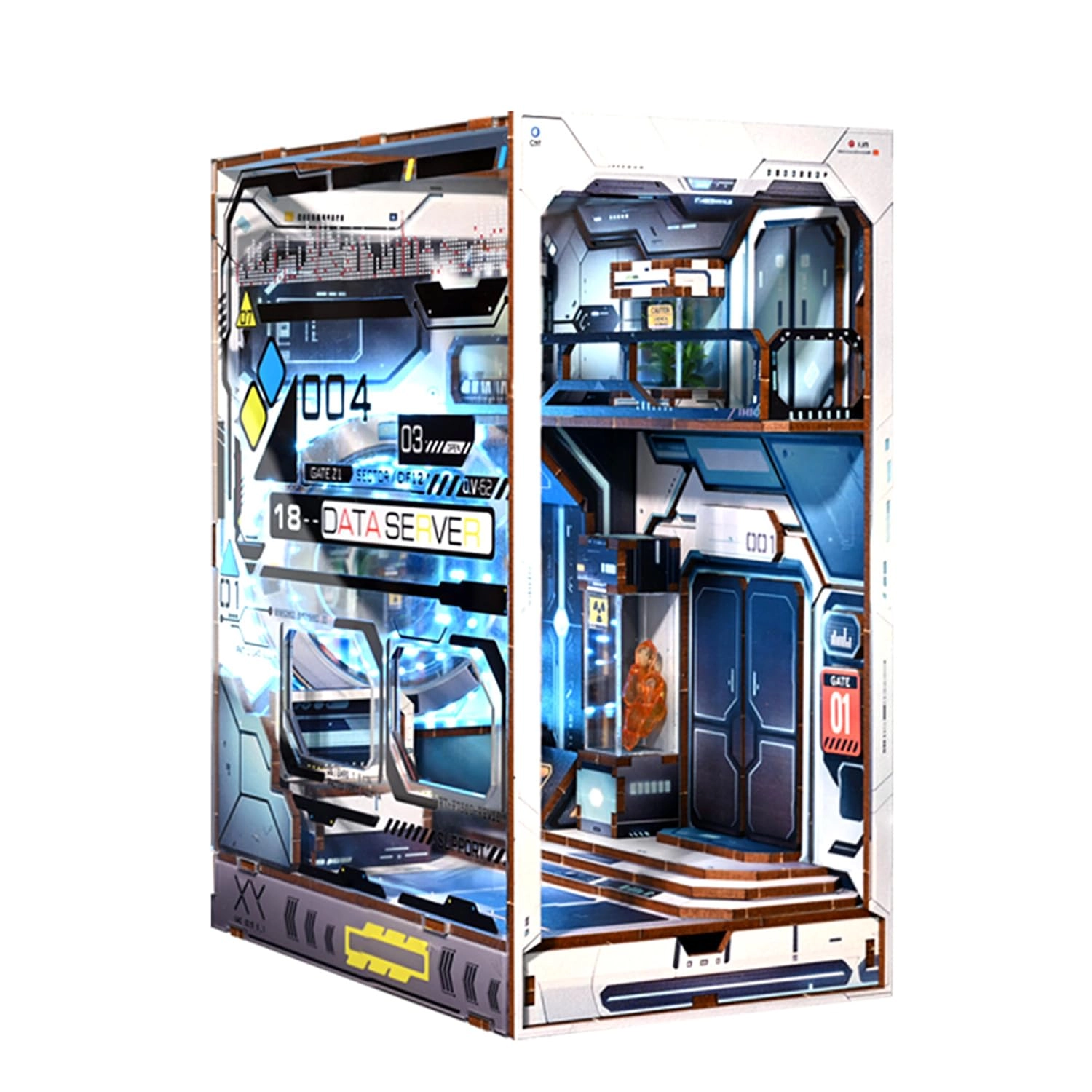 Flever Book Nook Miniature Kit - Alien Hub 1:30