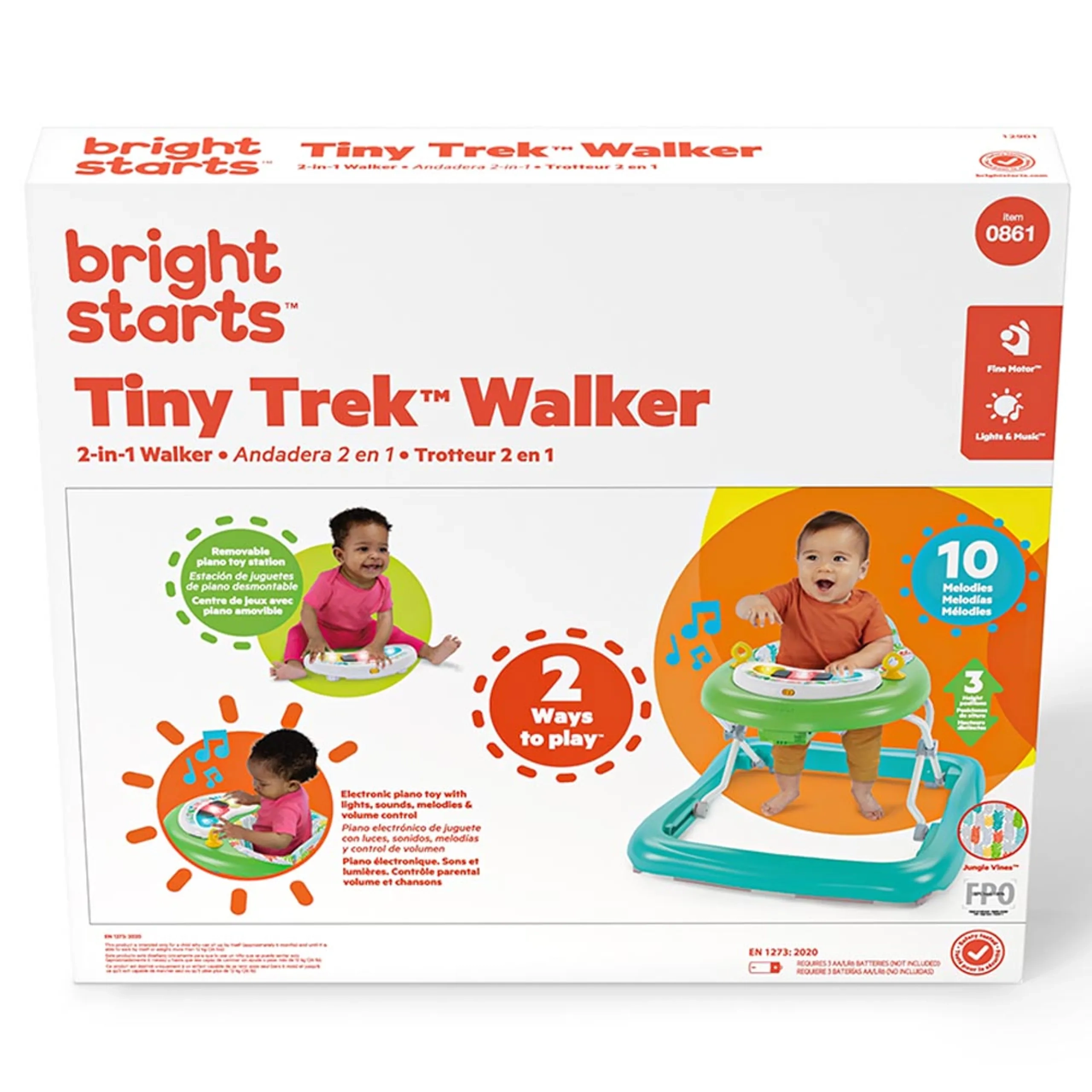 2-in-1 Tinytrek Walker - Jungle Vines Multi Colour