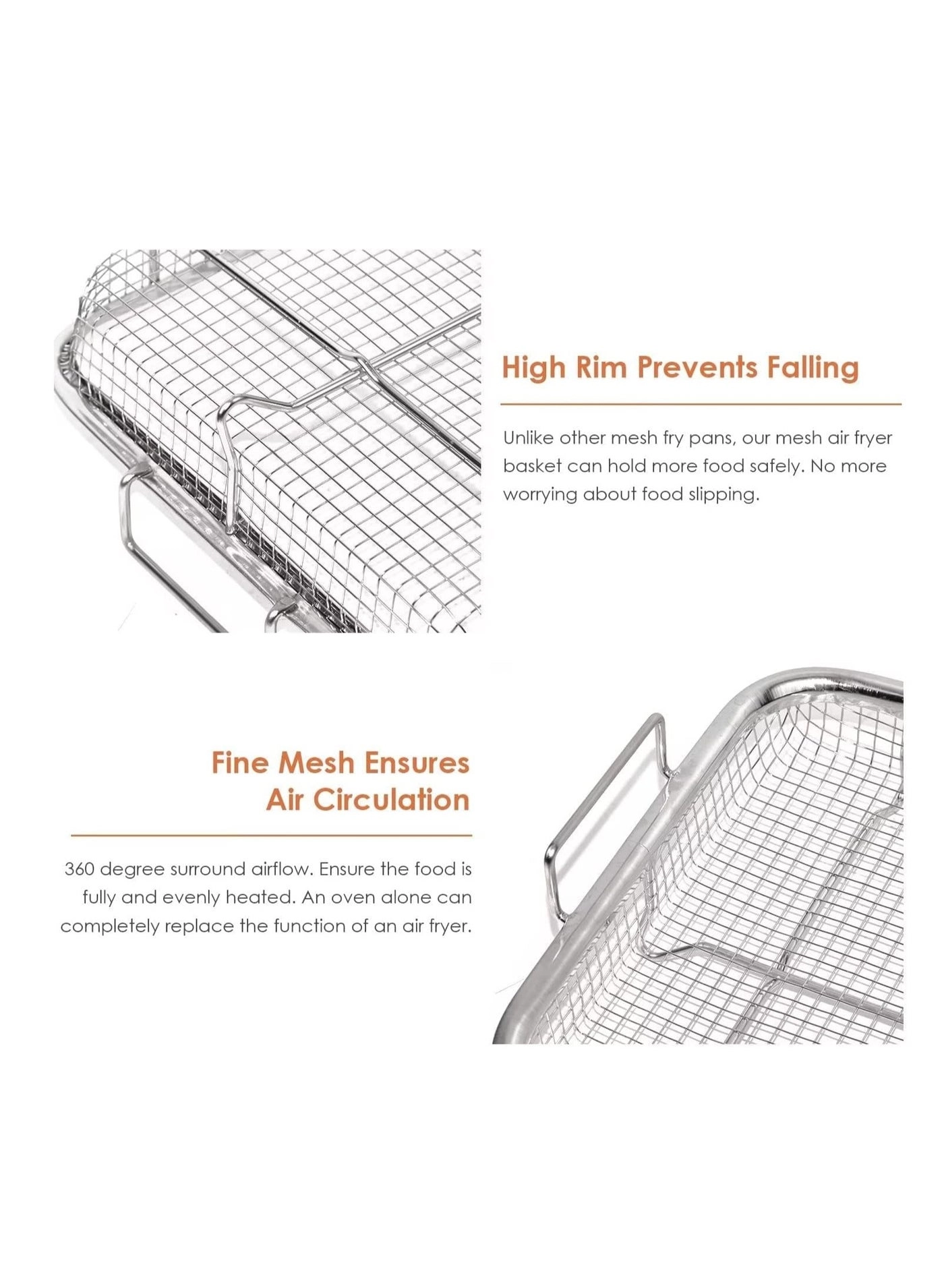 air fryer Tray - Stainless Steel