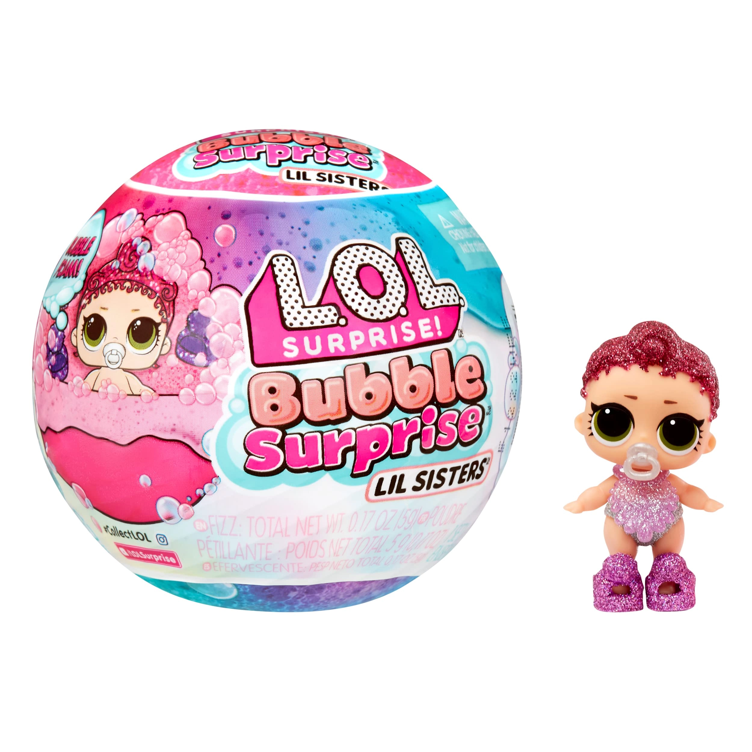 MGA Entertainment Bubble Surprise Lil Sisters - Collectible Baby Sister Ages 4+
