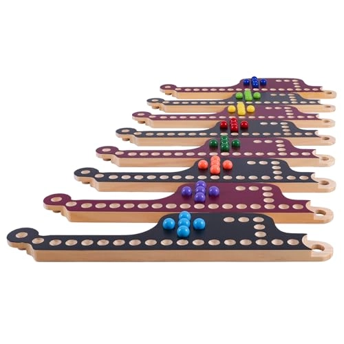 Medikaison Marbles and Jokers - Interlocking Wood 4 Decks of Cards