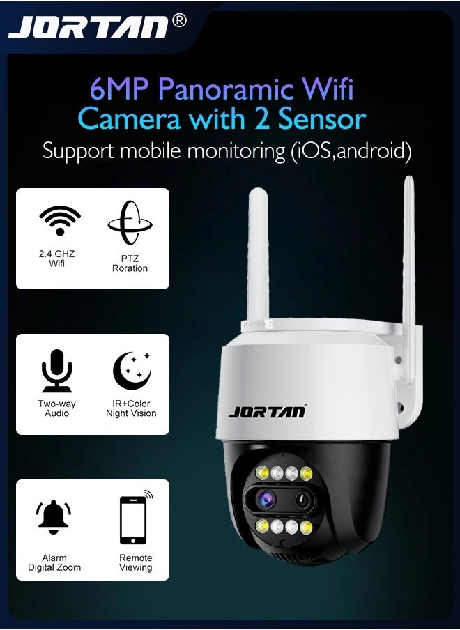 JORTAN 6MP Panoramic Wifi Camera