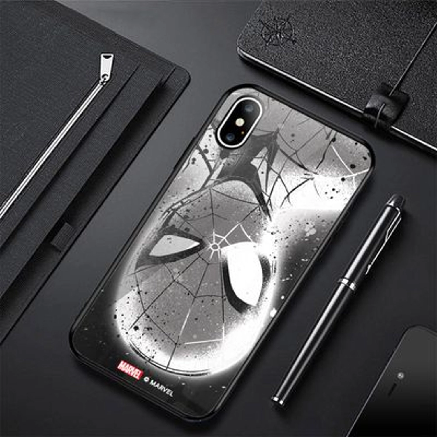Spiderman Spray paint iPhone XS MAX Cover Back Case for iPhone Xs Max