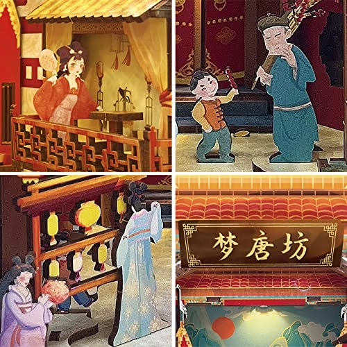 DIY Dollhouse Miniature Book Nook - Dream of Tang Dynasty