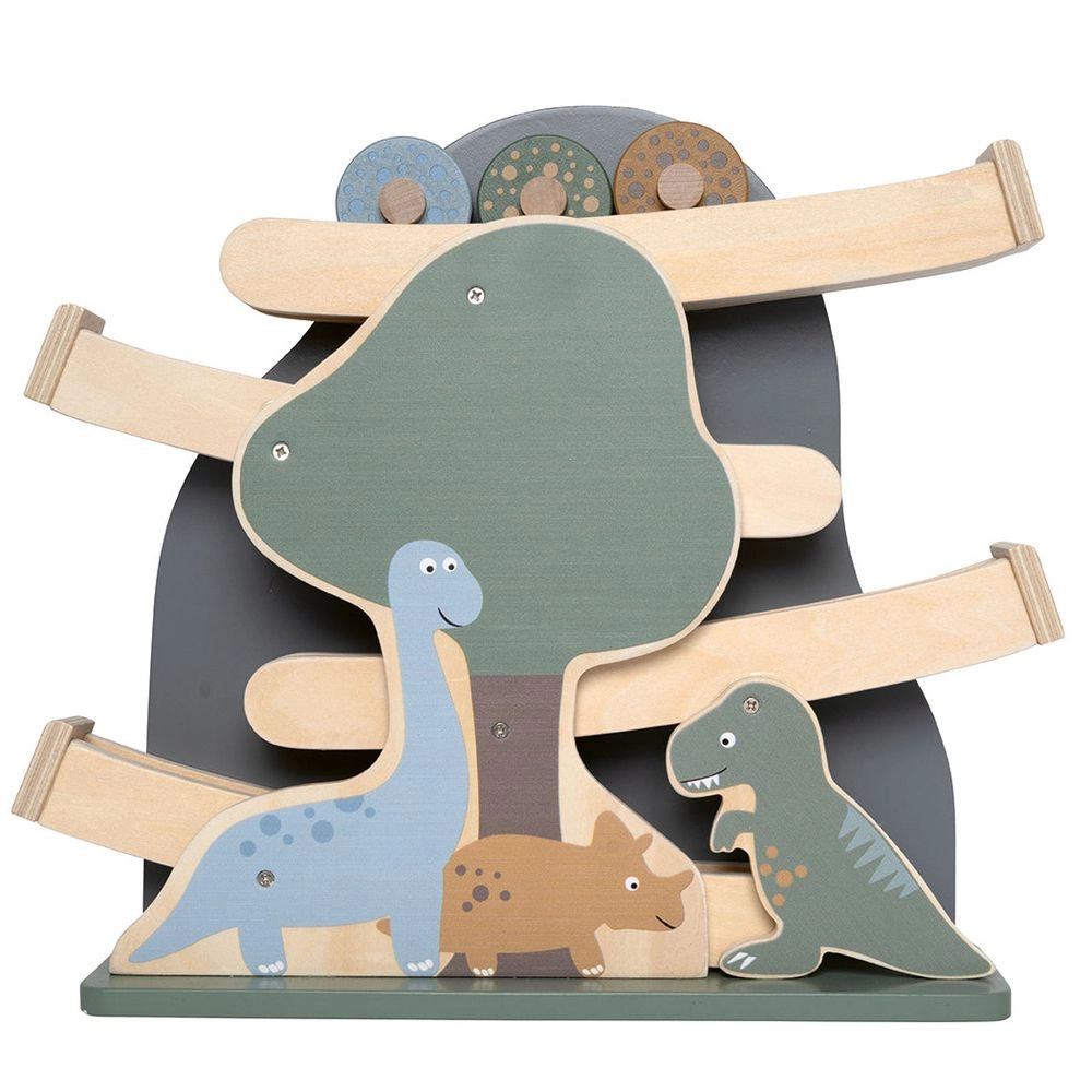 JaBaDaBaDo Wooden Egg Roller Toy Set Dino - 18 months+