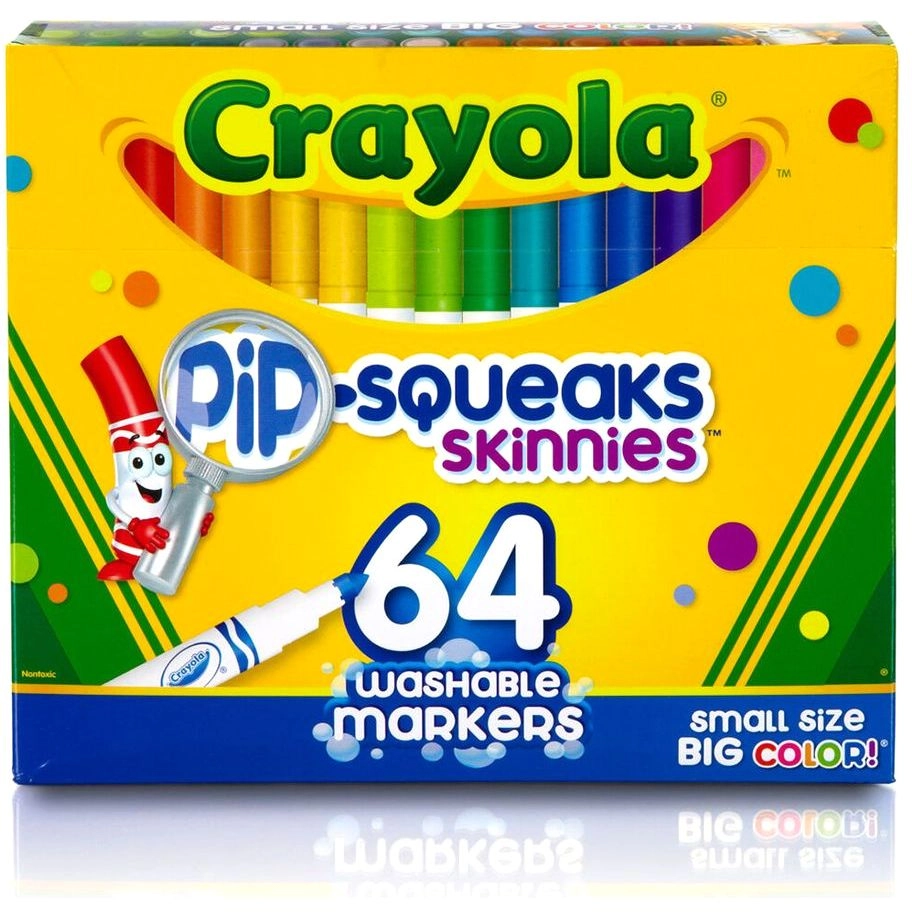 Crayola Pip Squeaks Skinnies - 64 Pack