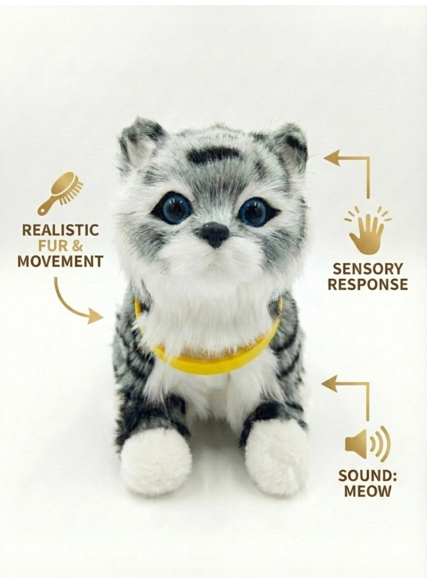 REZZOSS Plush Kitten - 3 years+