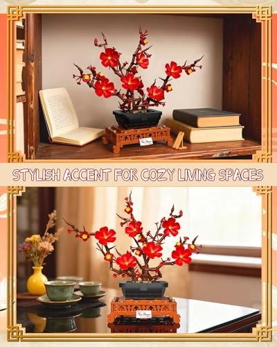Plum Blossom Building Set - Plum Blossom 669 pcs