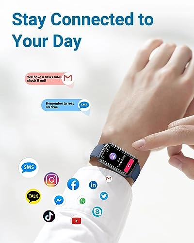 Fitness Tracker - 24/7 Heart Rate Blood Oxygen 5ATM Waterproof