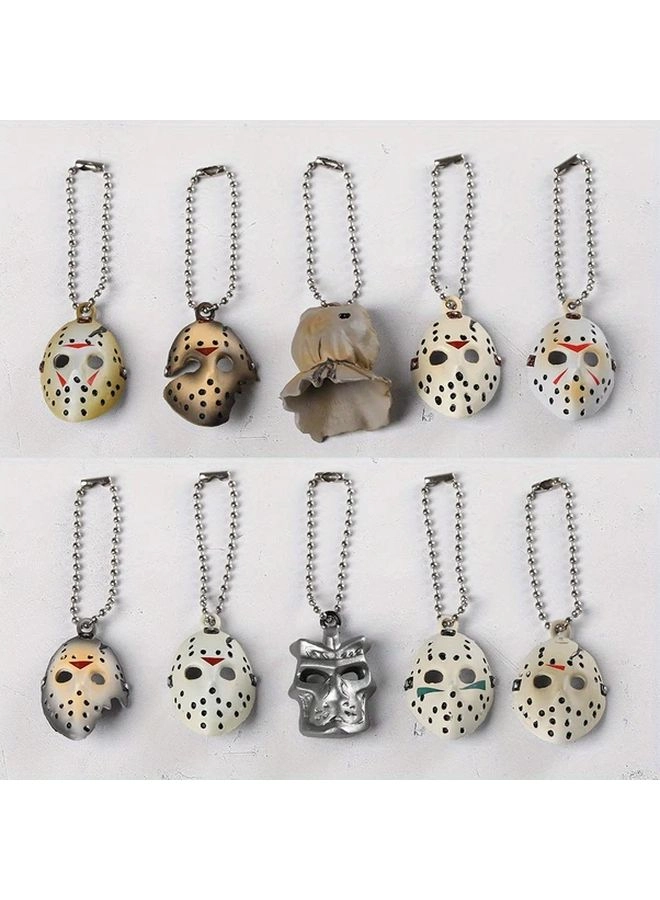 Generic Mini Mask Figures - Set of 10 (3.5 to 4 cm)