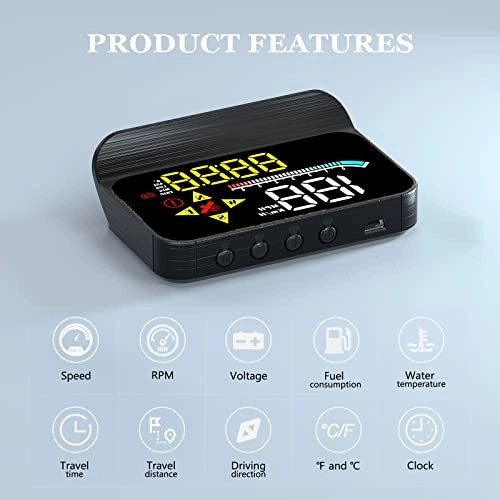 HUD M17 - OBD2 GPS Dual System Digital Speedometer