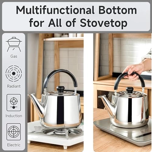 Stovetop Induction Whistling Kettle - 5L