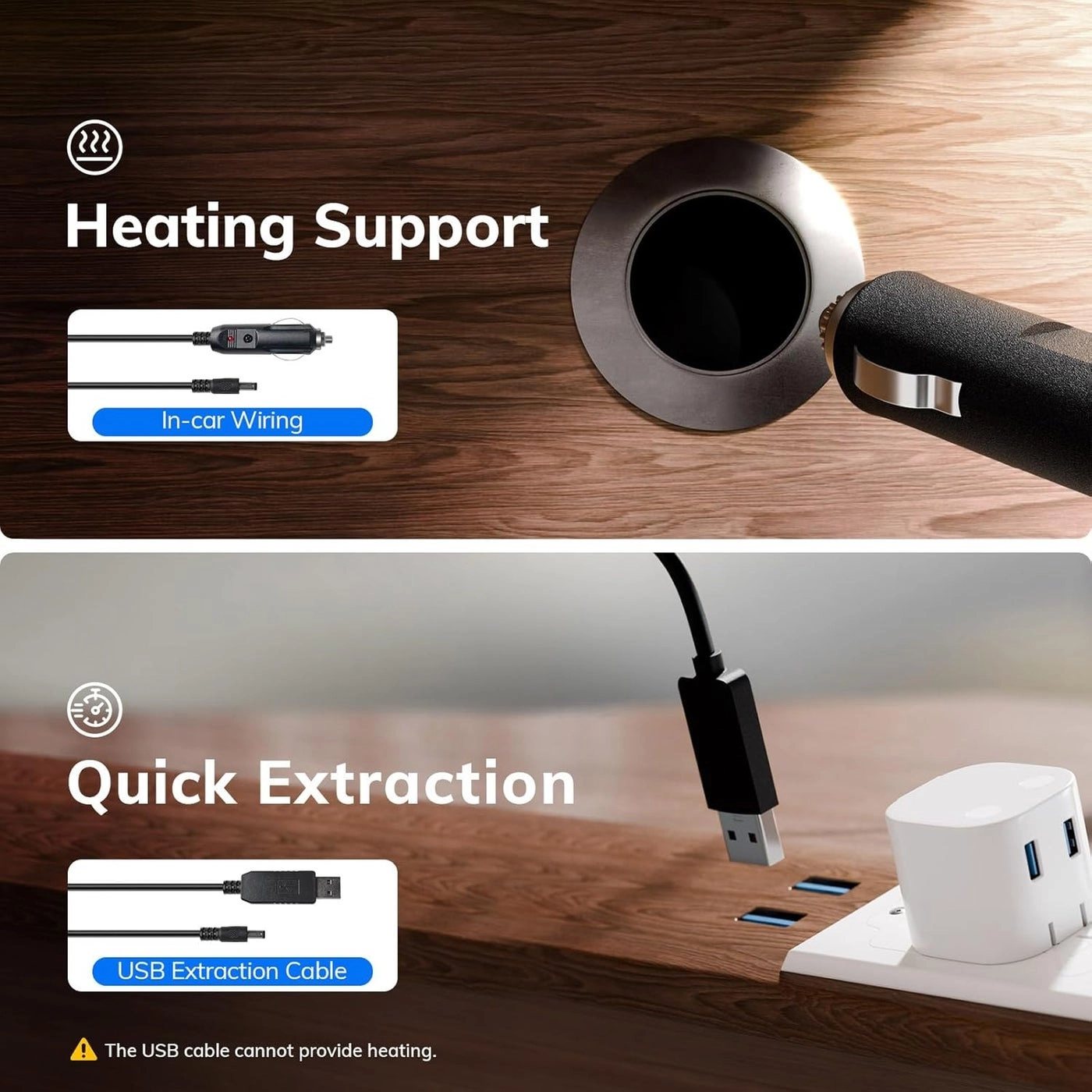 Mini Coffee Maker - 3-in-1 USB Rechargeable 12V Car Adapter