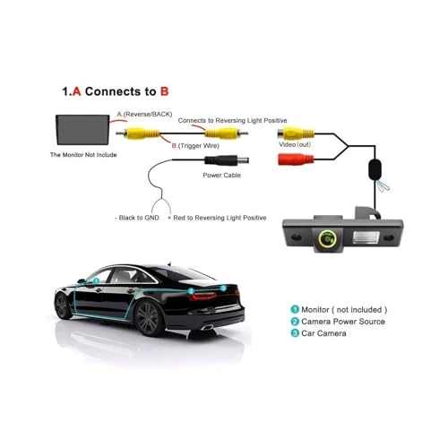 Car Rear View Camera - Night vision 1920 x 1080P