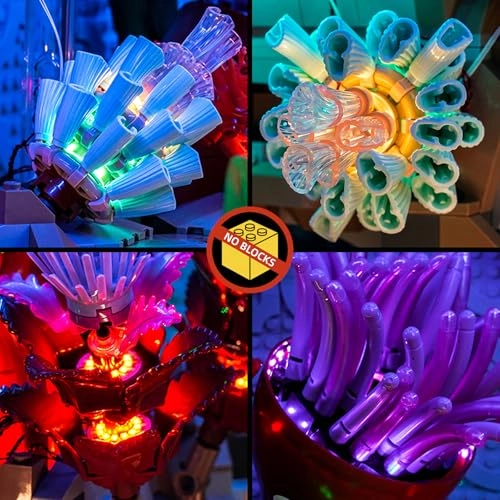 Touch Dimmer Switch LED Light Set - Compatible with 10366 Tropical Aquarium USB/Battery Powered