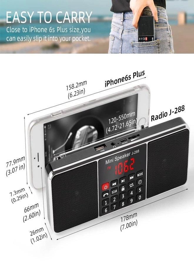 J-288 - Portable AM FM Bluetooth
