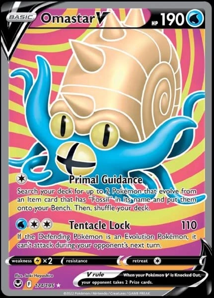 Pokémon Omastar V 174/195
