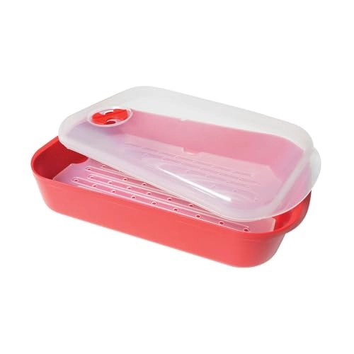 Steam Cooker - Red BPA-free