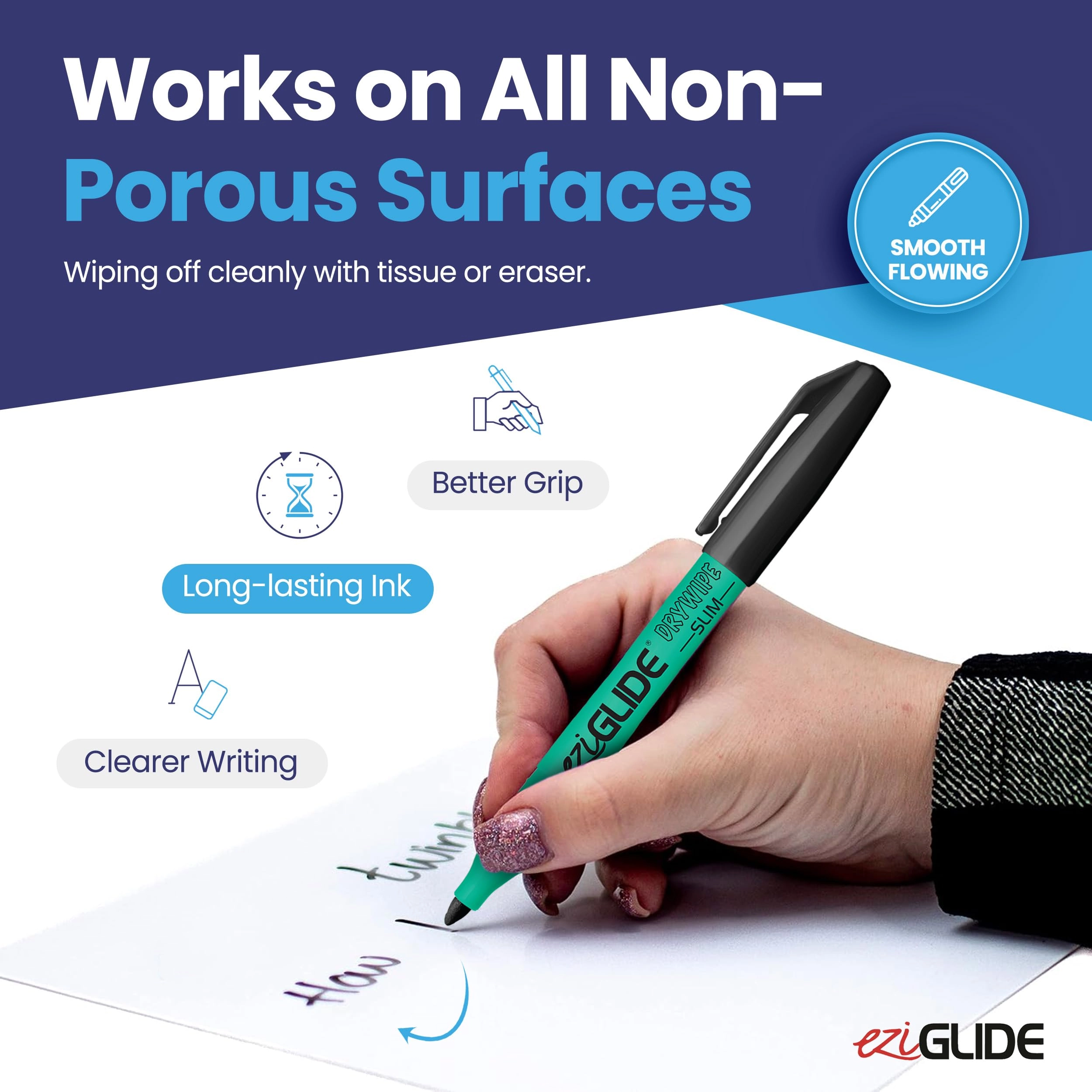 Whiteboard Marker - Black Bullet Tip