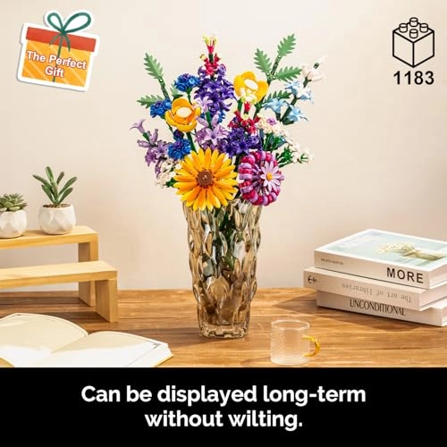 Sunflower Building Blocks Set - 1183PCS 16-Stem