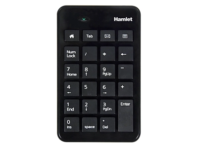 Hamlet Numeric Keypad - USB Black 12 Keys