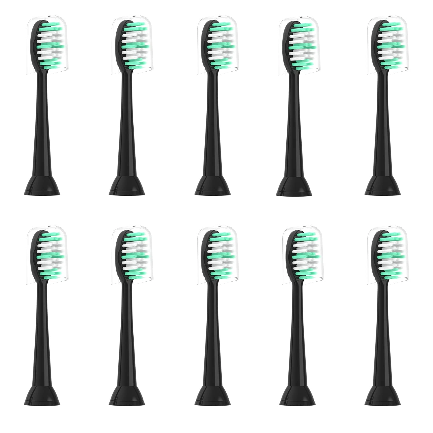 EveryStep Replacement Toothbrush Heads - 10 Pack Soft Compatible with AquaSonic
