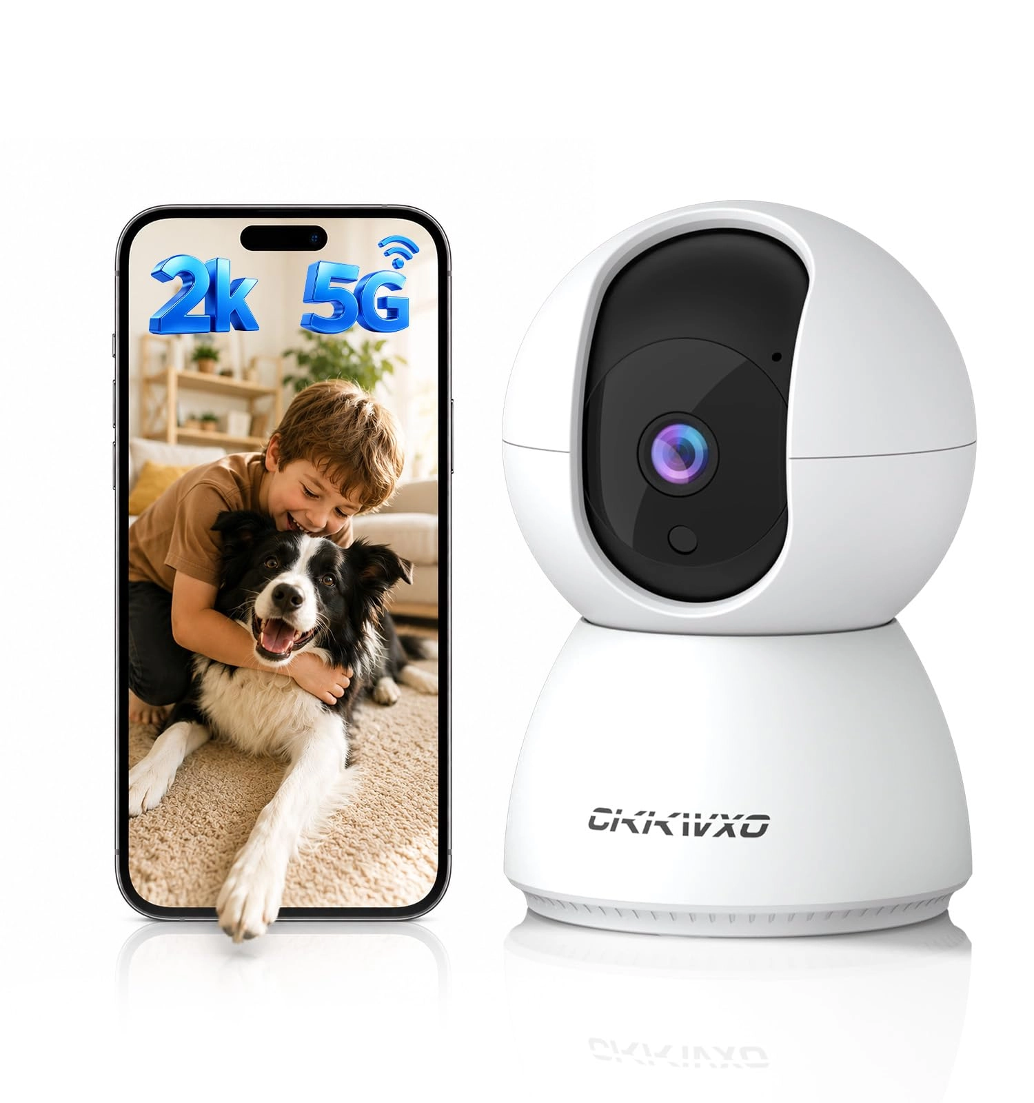 CiKiKWXO Indoor Security Camera 2K