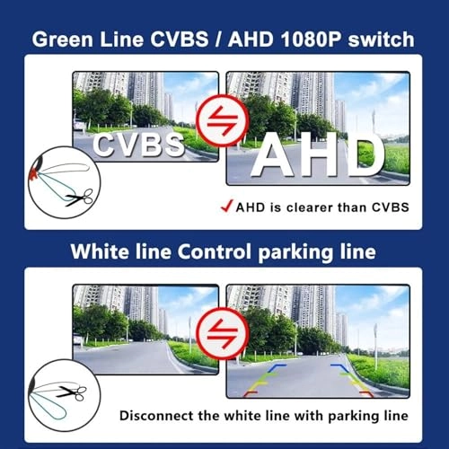 Rear View Camera - Night vision Wire AHD 720P