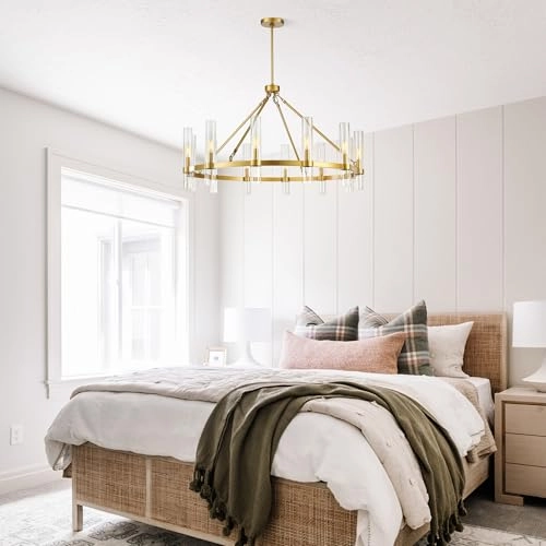 12-Light Chandelier - 3000K Dimmable