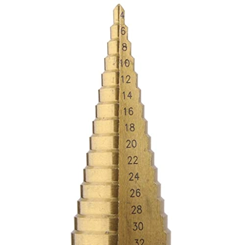 HSS Step Drill Bit - High Speed Steel 3Pcs 4-32mm