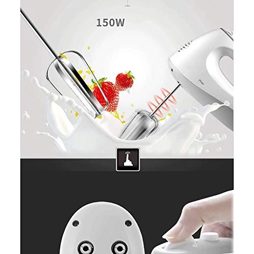 Handheld Electric Egg Beater - High Power 5-speed Turbo