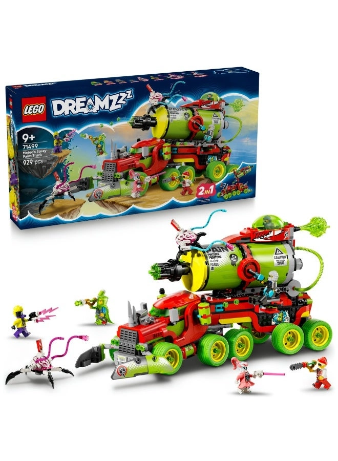 LEGO DREAMZzz Mateo's Spray Paint Truck (71499) - 2in1 5 Minifigures