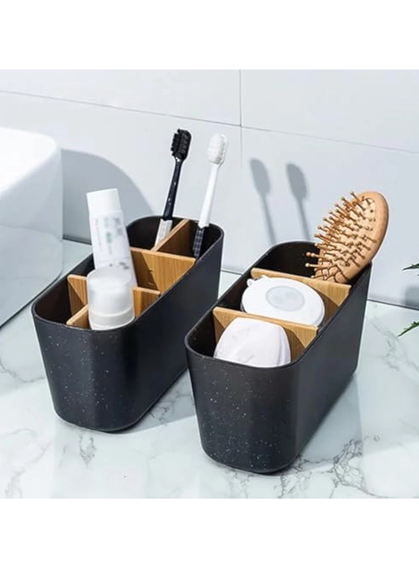 Toothbrush Holders - 4 Slots Bathroom Countertop