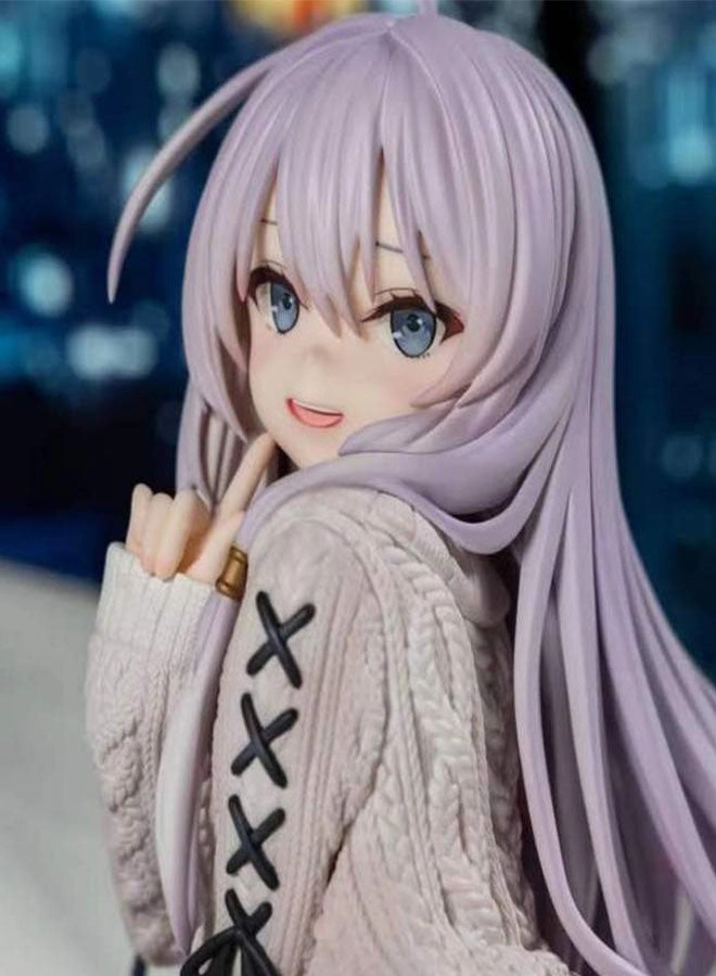 Sitting Elaina in Sweater Figurine - PVC