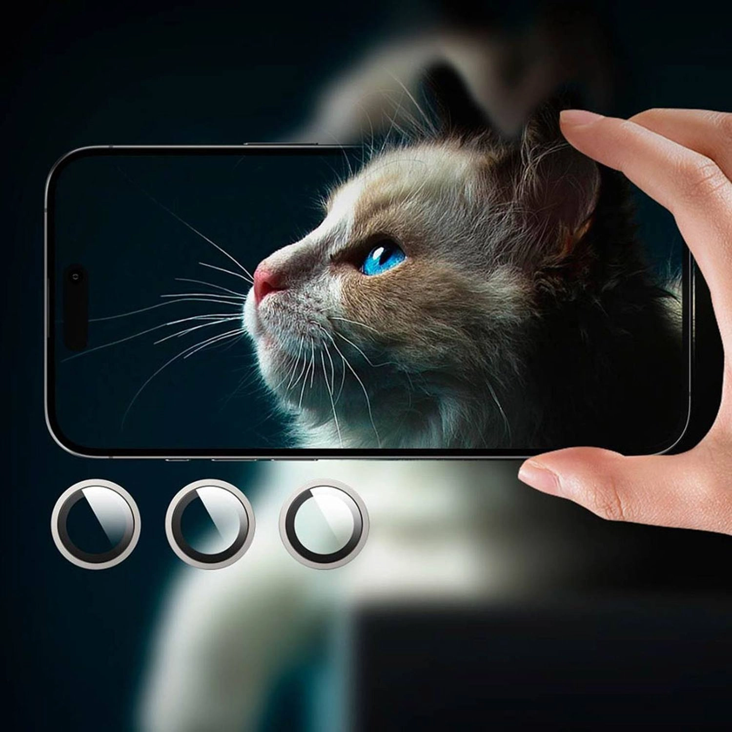 HD Tempered Glass Camera Lens Protector for iPhone 16 Pro / iPhone 16 Pro Max