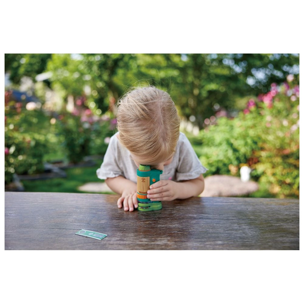 Nature Fun Bamboo Field Microscope Science Biology - 8 years+ 6 pieces