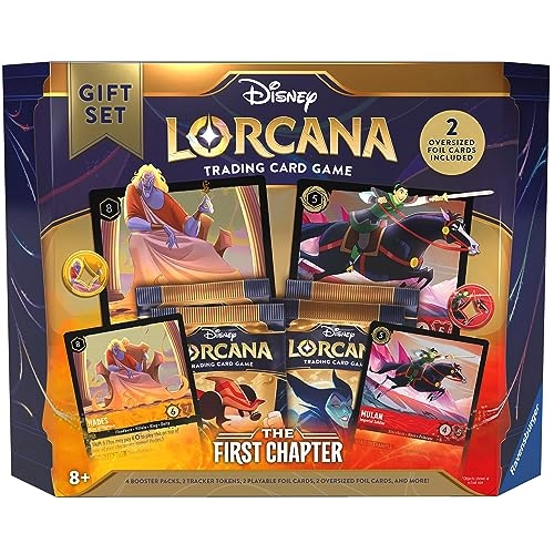 Disney Lorcana: The First Chapter Gift Set - 2 oversized foil cards 4 booster packs