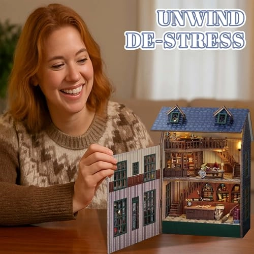 DIY Miniature House Kit - Christmas, Fantasy, Halloween, Movie
