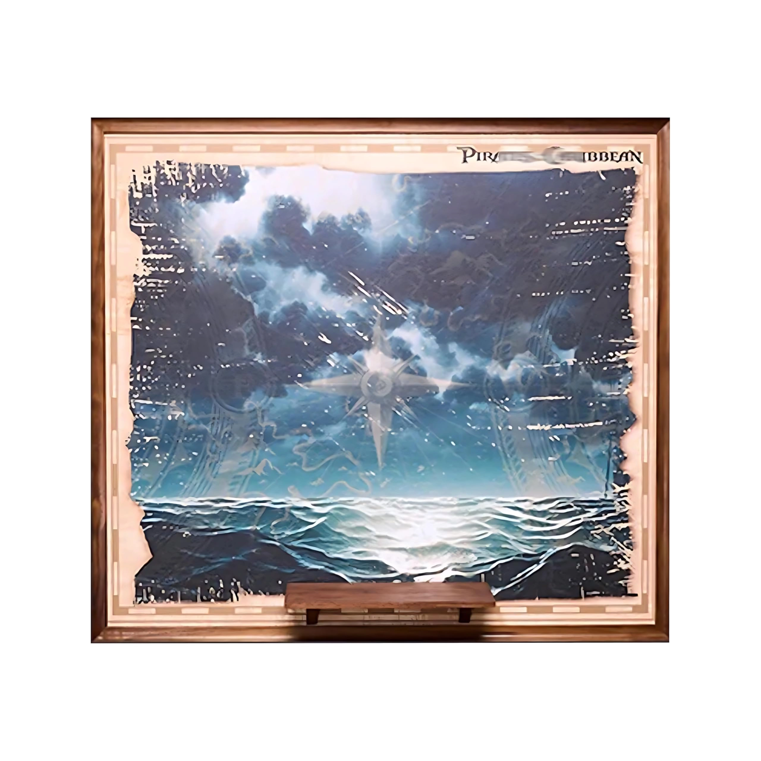 Wall Mount Display Stand - Compatible with 10365 Walnut wood