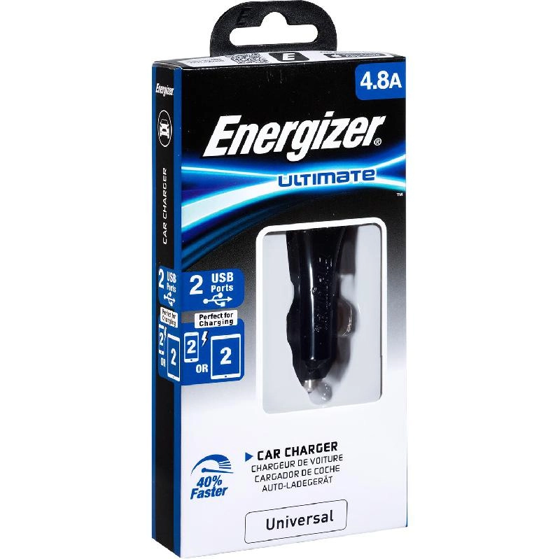 Twin USB In-Car Charger - 12 V 2.4 Amp