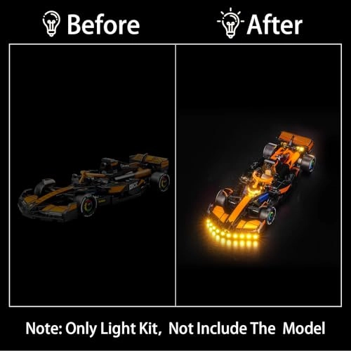 LED Lighting Kit for LEGO 77251 - ABS F1 Team MCL38 Race Car 1 less than 5V
