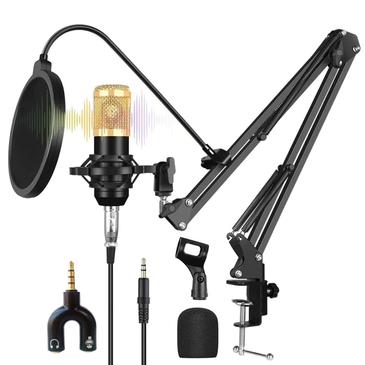 TECHBLAZE Dynamic Condenser Microphone Kit XLR Microphone