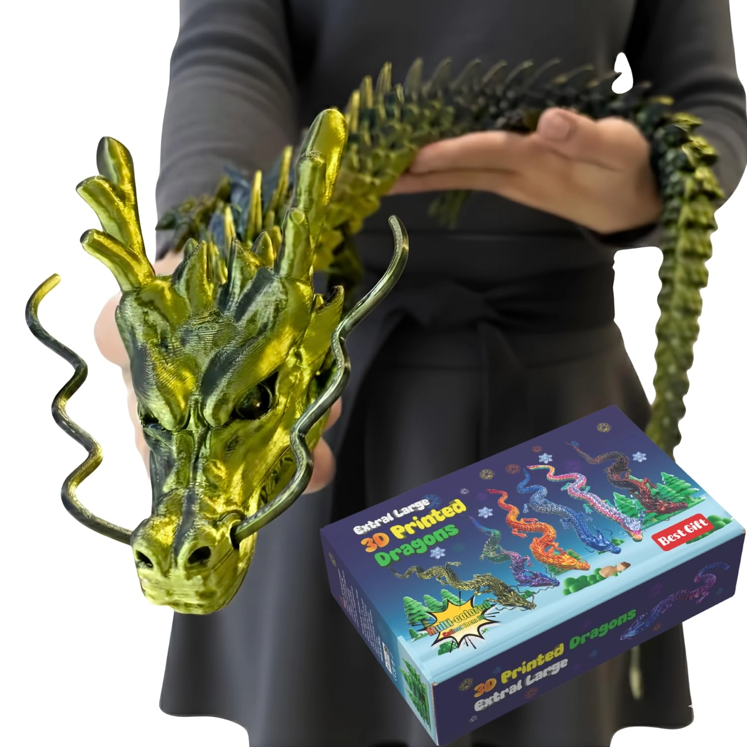 joyroud Articulated Dragon - 8 years and up 3D Printed Dragon Large 1