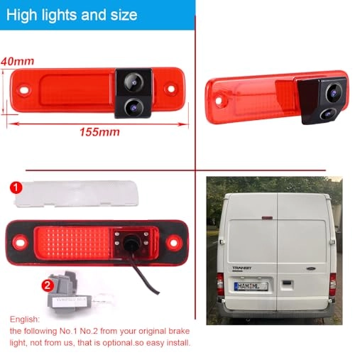 7 Inch Rear View Mirror Monitor - 1024 x RGBx600 + Reversing Camera - 1280 x 720 Px