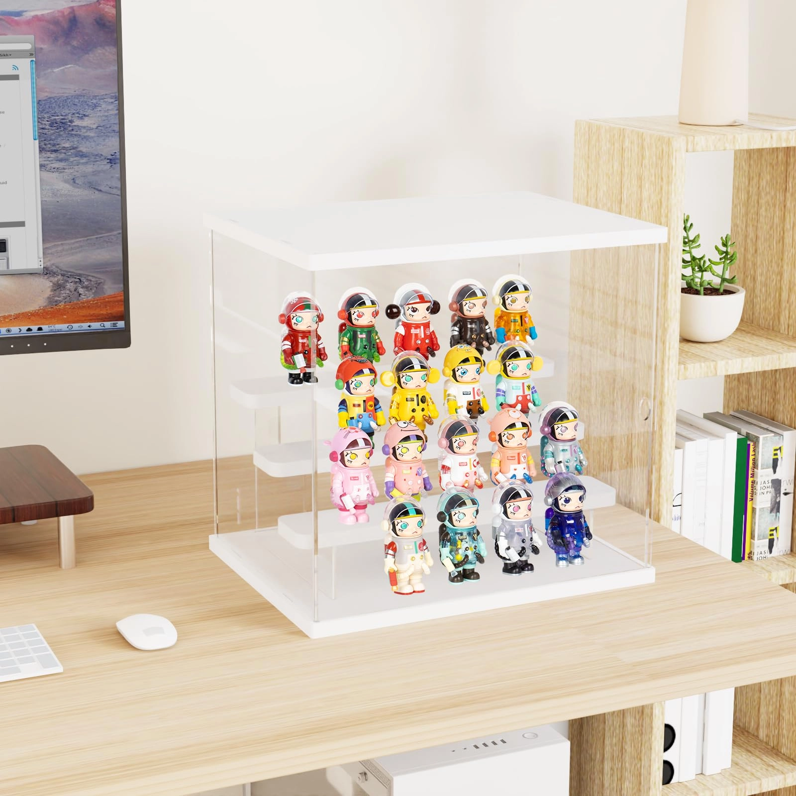 4 Tier Clear Acrylic Display Case - 1