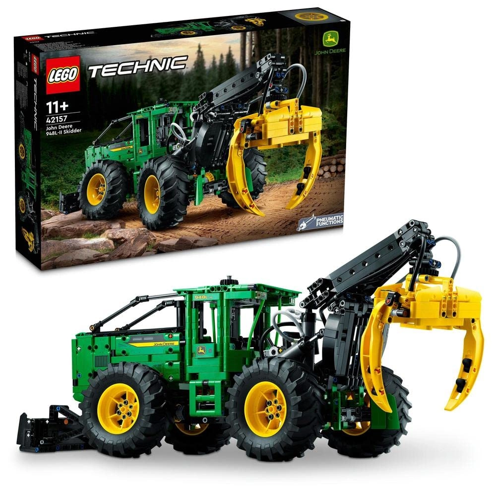 Technic John Deere 948L-II Skidder (42157) - Pneumatic functions 4-wheel drive
