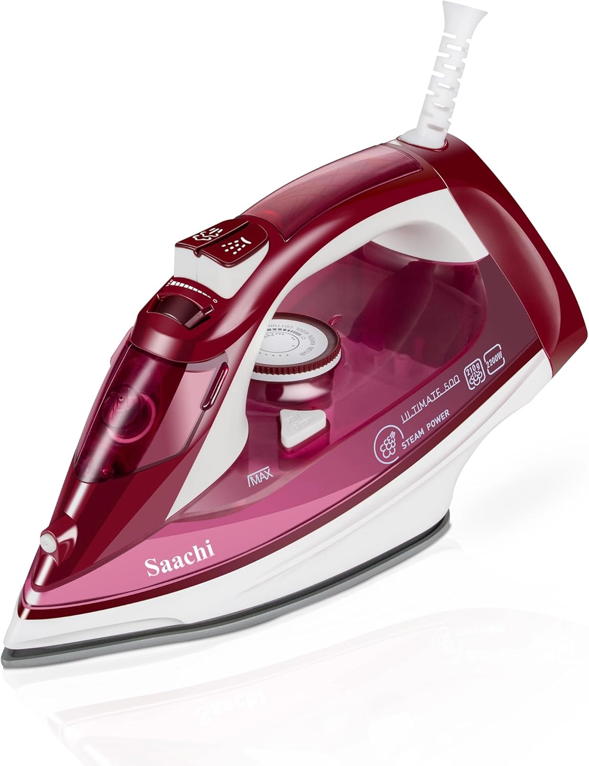 SaachiElectronics Nl-Ir-393C-Rd - Steam Iron Ceramic Soleplate